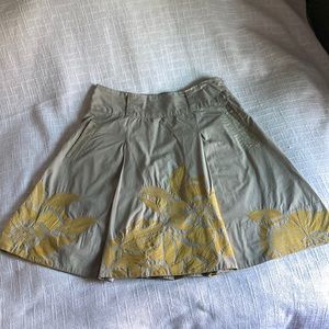 Anthropologie floral skirt